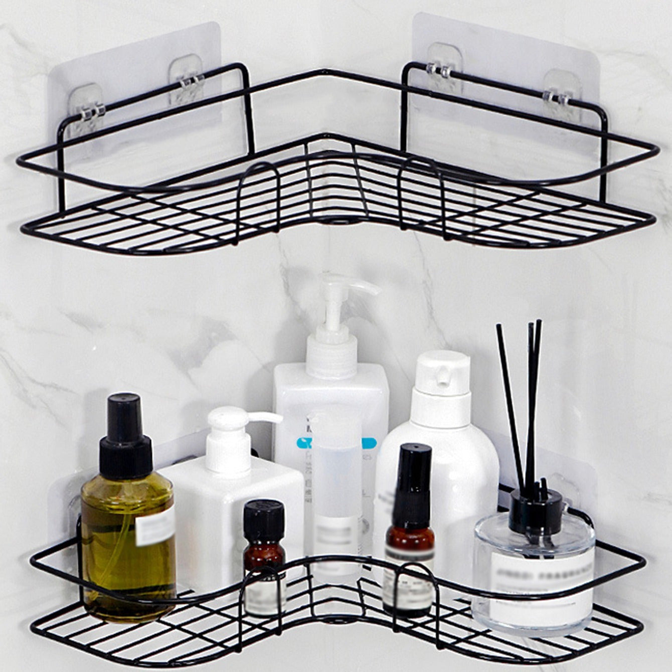 1pc Bathroom Shelf, Shower Caddy Rack, Bathroom /Kitchen  Storage Rack