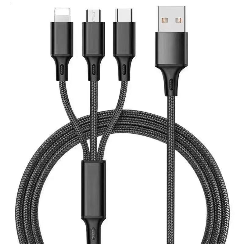 3-in-1 Charging Cable Micro / Type-C / Lightning For Apple IPhone And Android Phone Without Data Transmission