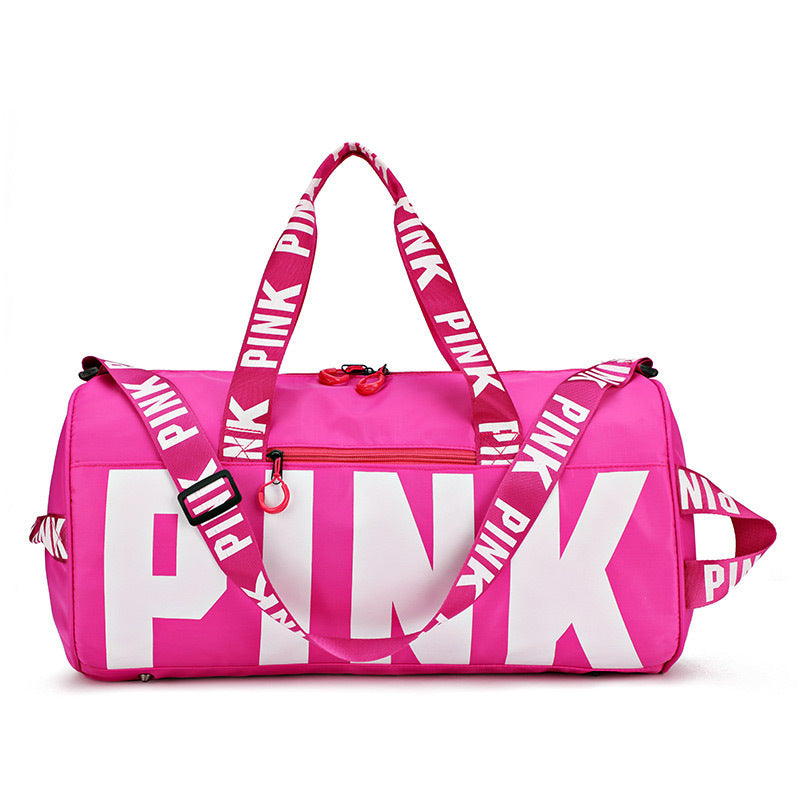 Ladies "PINK" Letters Traveling Duffle Bag