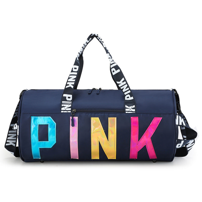 Ladies "PINK" Letters Traveling Duffle Bag