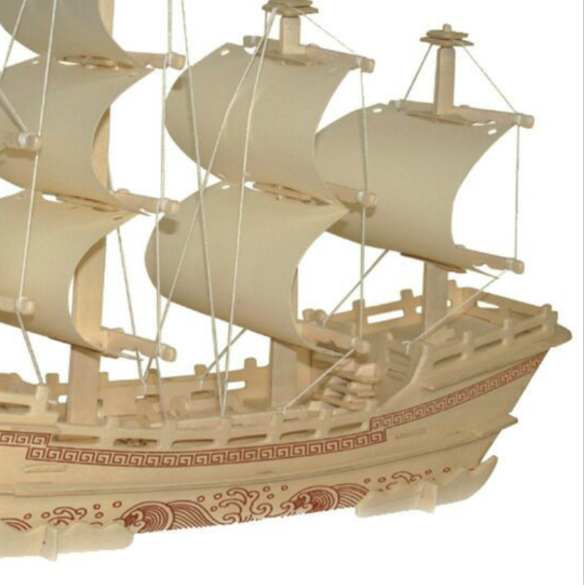 3D three-dimensional Silk Merchant ship