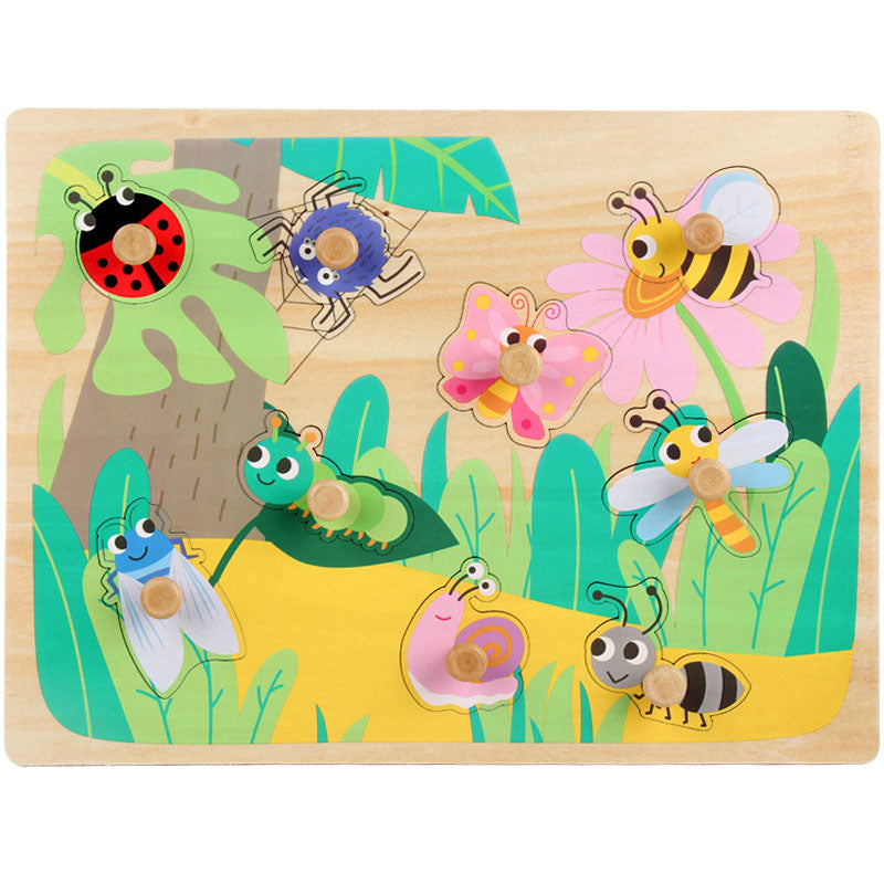 Children's wooden puzzle toys