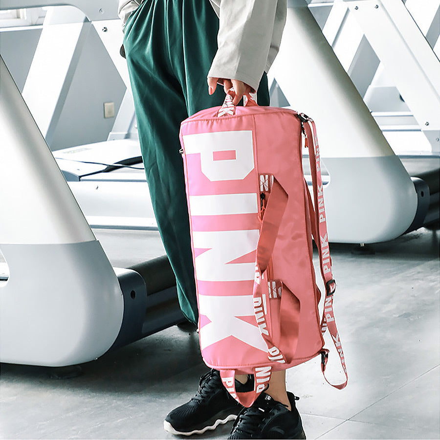 Ladies "PINK" Letters Traveling Duffle Bag