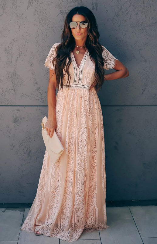 Women's  Fill Your Heart, Lace, Maxi Dress