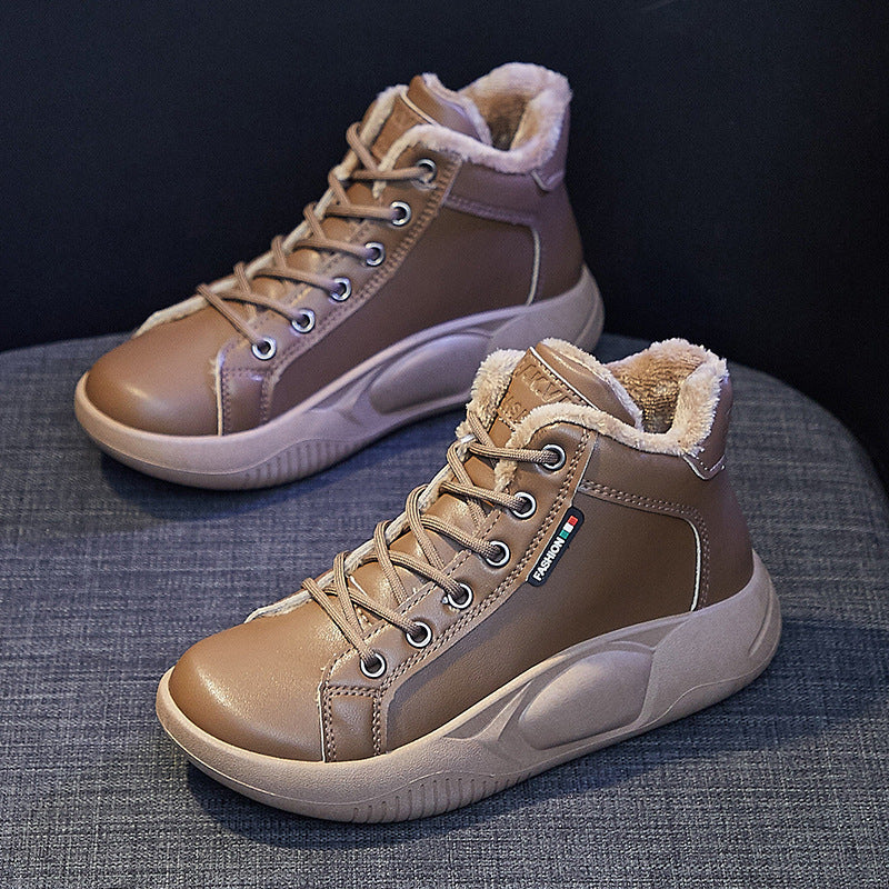 High-Top Women's thick-soled casual sneakers