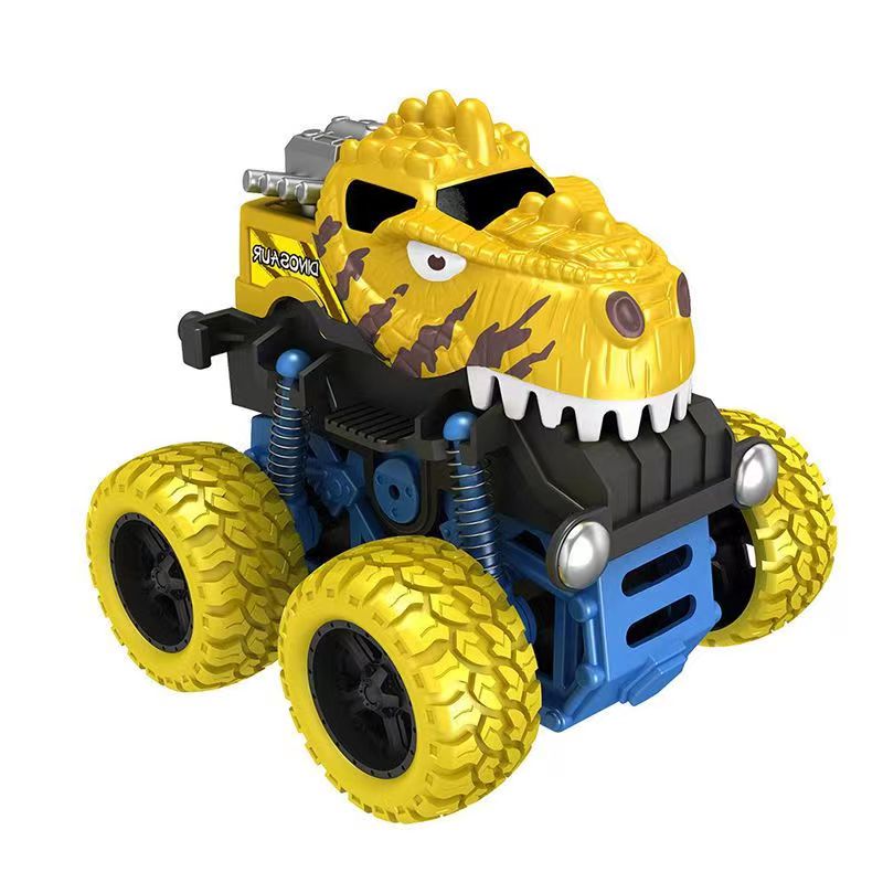 Dinosaur Inertial Toy, Friction Powered Push And Go Monster Trucks