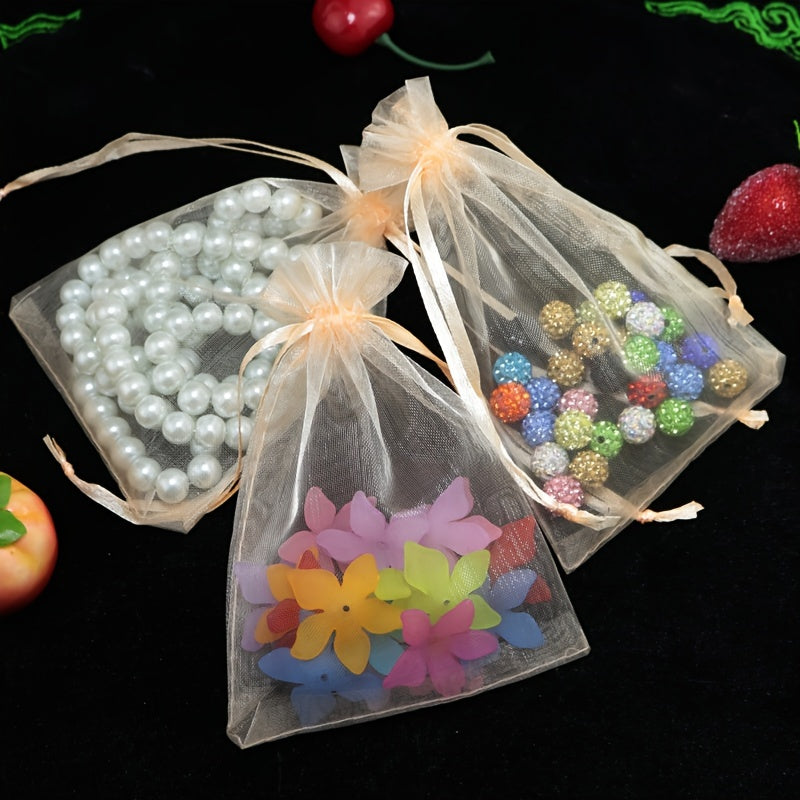 50 pc Organza Jewelry Packaging Bag with Drawstring