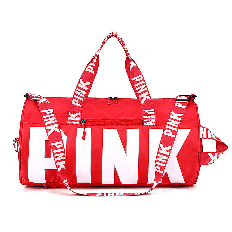 Ladies "PINK" Letters Traveling Duffle Bag