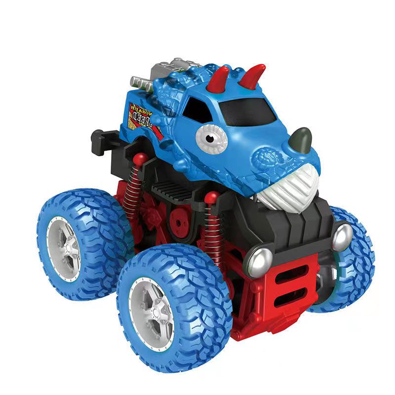 Dinosaur Inertial Toy, Friction Powered Push And Go Monster Trucks