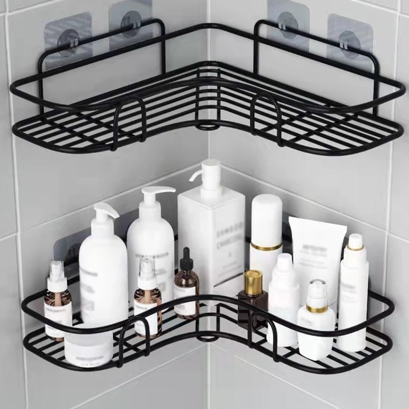 1pc Bathroom Shelf, Shower Caddy Rack, Bathroom /Kitchen  Storage Rack