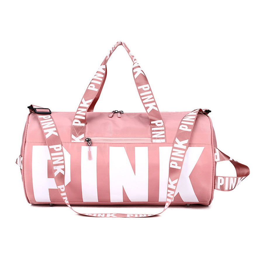 Ladies "PINK" Letters Traveling Duffle Bag