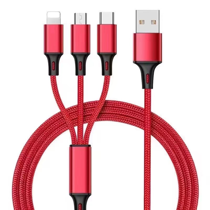 3-in-1 Charging Cable Micro / Type-C / Lightning For Apple IPhone And Android Phone Without Data Transmission