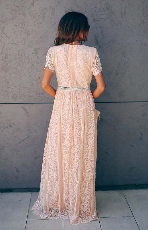 Women's  Fill Your Heart, Lace, Maxi Dress