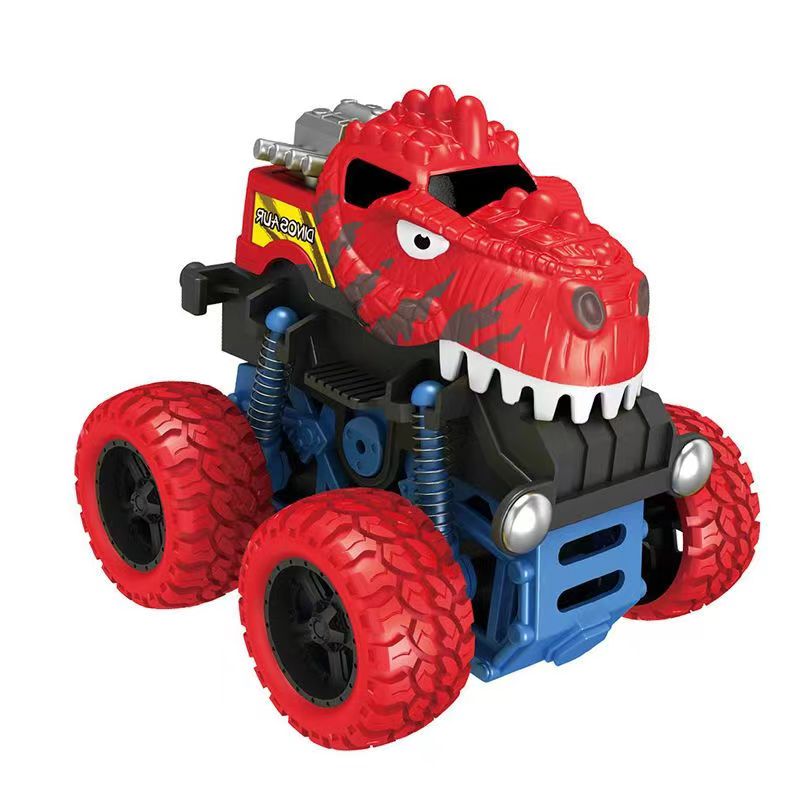 Dinosaur Inertial Toy, Friction Powered Push And Go Monster Trucks