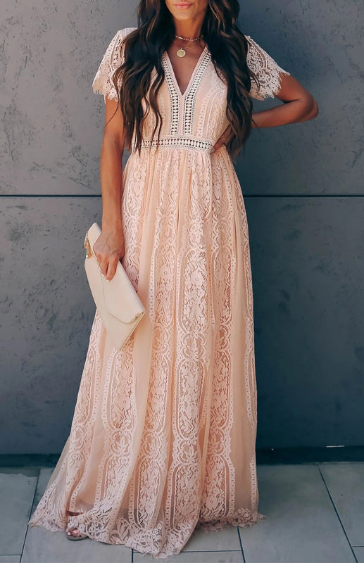 Women's  Fill Your Heart, Lace, Maxi Dress