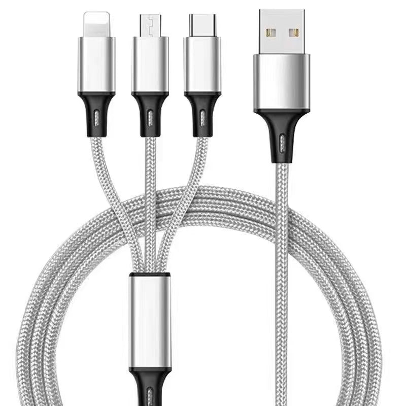 3-in-1 Charging Cable Micro / Type-C / Lightning For Apple IPhone And Android Phone Without Data Transmission