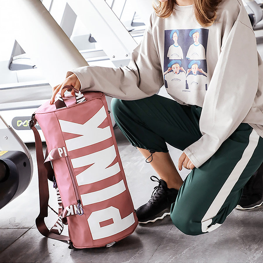 Ladies "PINK" Letters Traveling Duffle Bag