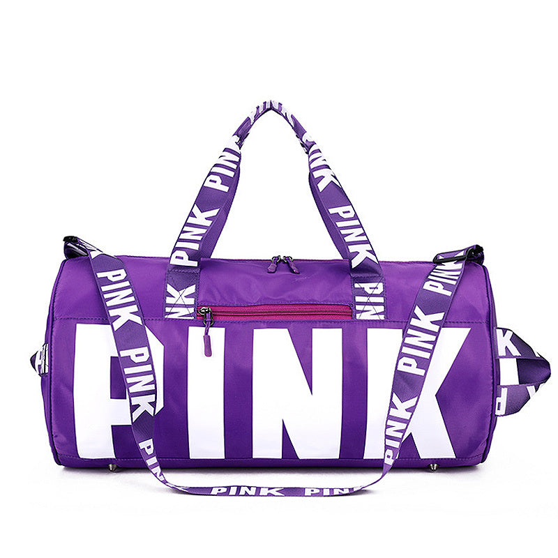 Ladies "PINK" Letters Traveling Duffle Bag