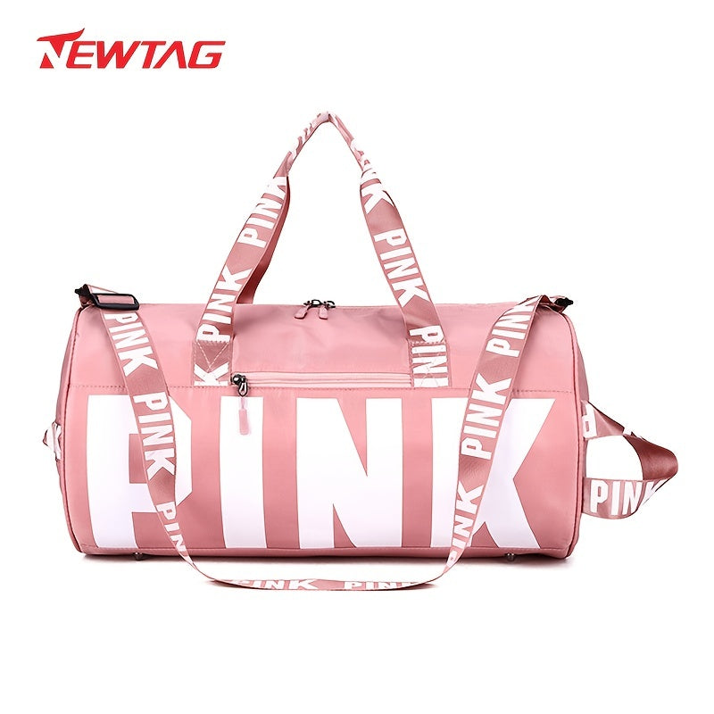 Ladies "PINK" Letters Traveling Duffle Bag