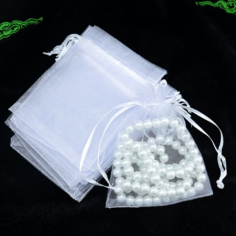 50 pc Organza Jewelry Packaging Bag with Drawstring